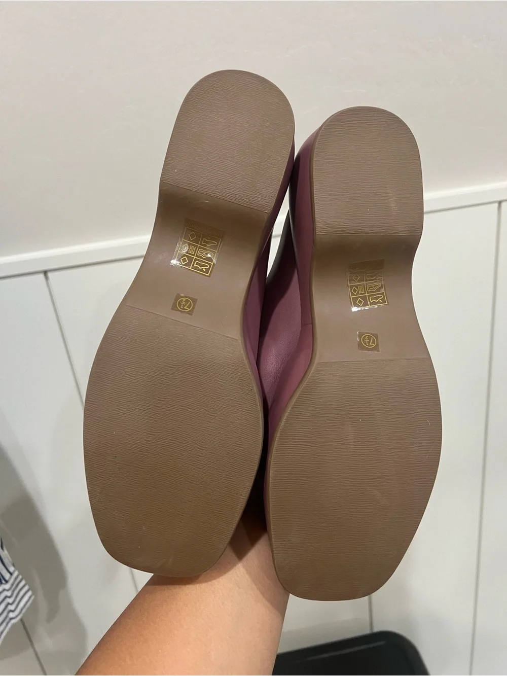 Women's Mauve Platform Loafer Flats